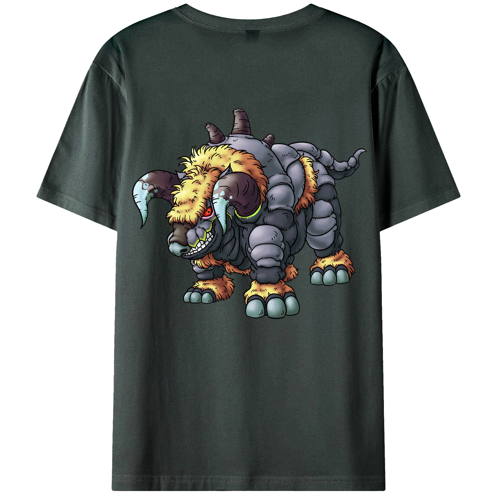 （画像用） ドラゴンクエスト Doragon Kuesuto Dragon Quest 綿100％ メンズ半袖Tシャツ（バックプリント） 通気性